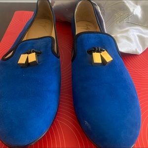 Royal Blue Flat Giuseppe Zanotti Loafers